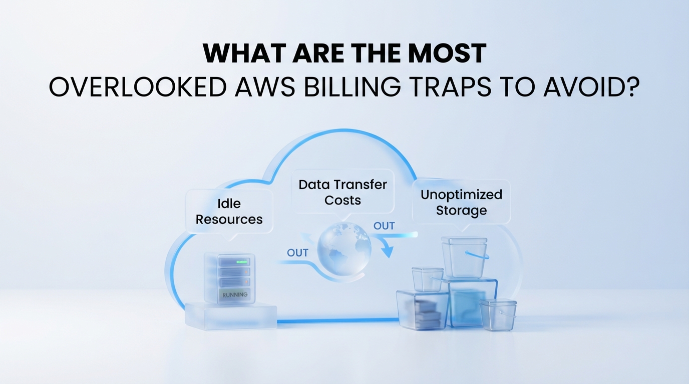 Process breakdown diagram explaining What Are the Most Overlooked AWS Billing Traps to Avoid? in relation to aws cloud cost optimization checklist