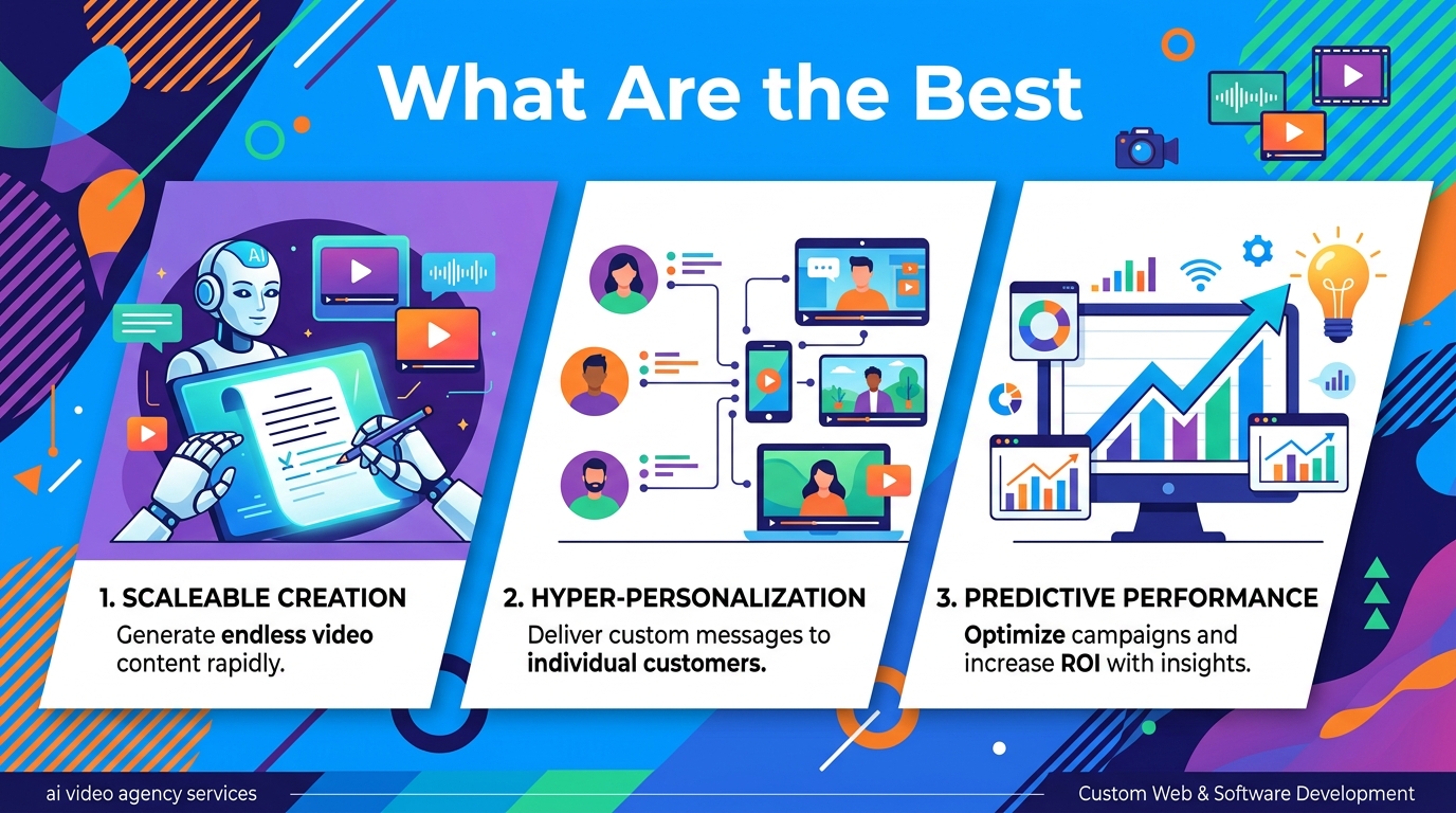 Detailed conceptual illustration explaining What Are the Best AI Video Services Transforming Enterprise Marketing? in relation to ai video agency services